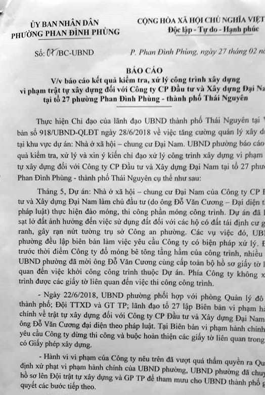 Thái Nguyên: Hàng loạt dự án sai phạm và cơ chế “phạt cho tồn tại“ ảnh 1