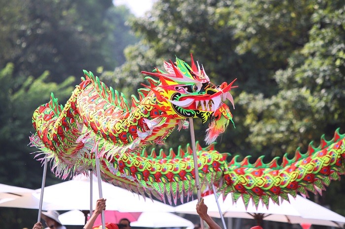 Phố đi bộ Hà Nội tưng bừng Liên hoan múa Rồng kỷ niệm 65 năm Ngày Giải phóng Thủ đô ảnh 2