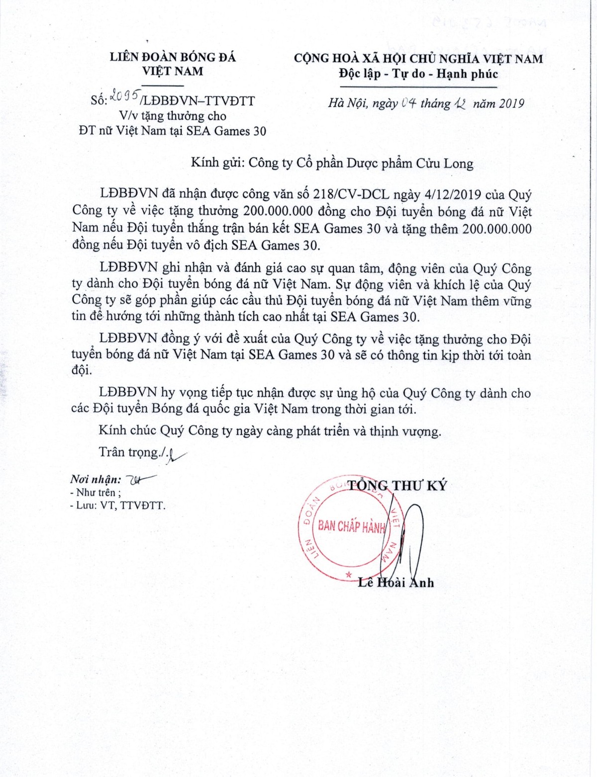 FIT Group công bố thưởng 2,4 tỷ đồng cho bóng đá Việt Nam ảnh 3