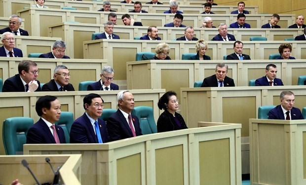 Chủ tịch Quốc hội Nguyễn Thị Kim Ngân phát biểu tại Phiên họp toàn thể Hội đồng Liên bang Nga ảnh 1