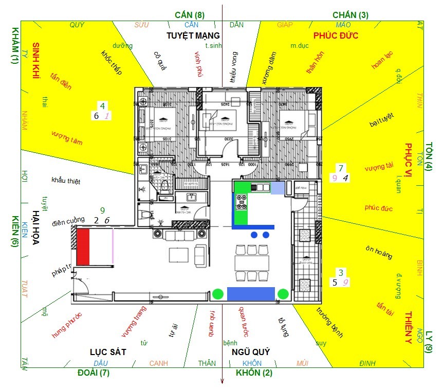 Xem phong thủy chung cư và sắp đặt chi tiết cho căn hộ ảnh 4