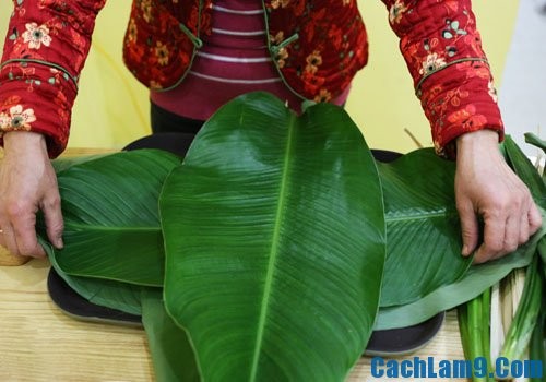 Cách gói bánh chưng bằng hình ảnh cực đơn giản ảnh 5