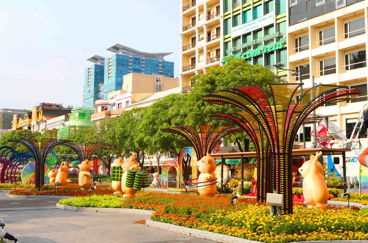 Xuân Canh Tý: Đường hoa Nguyễn Huệ rực rỡ ngày đón khách du Xuân ảnh 6