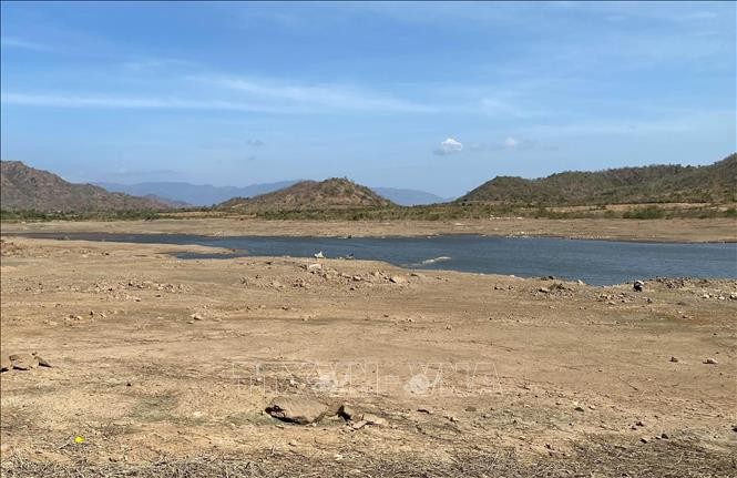 Nhiều hồ chứa tại Ninh Thuận cạn trơ đáy ảnh 1
