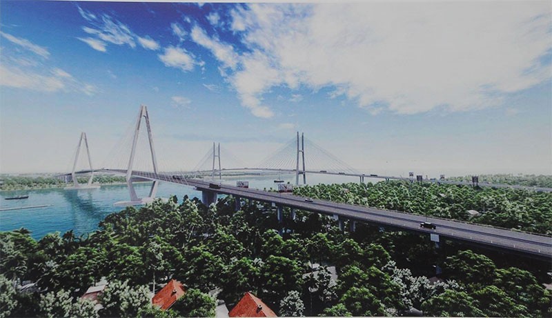 Thi công dự án cầu hơn 5.000 tỷ đồng bắc qua sông Tiền ảnh 1