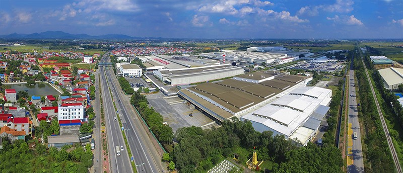 Một góc KCN Phúc Yên. Ảnh: KL