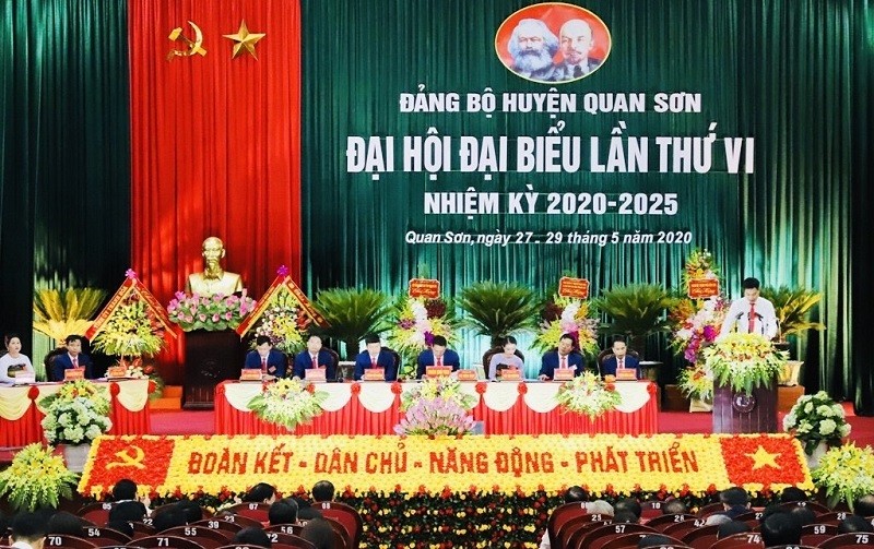 Tháng 5/2020, huyện vùng cao Quan Sơn (Thanh Hóa) đã tổ chức đại hội điểm thành công