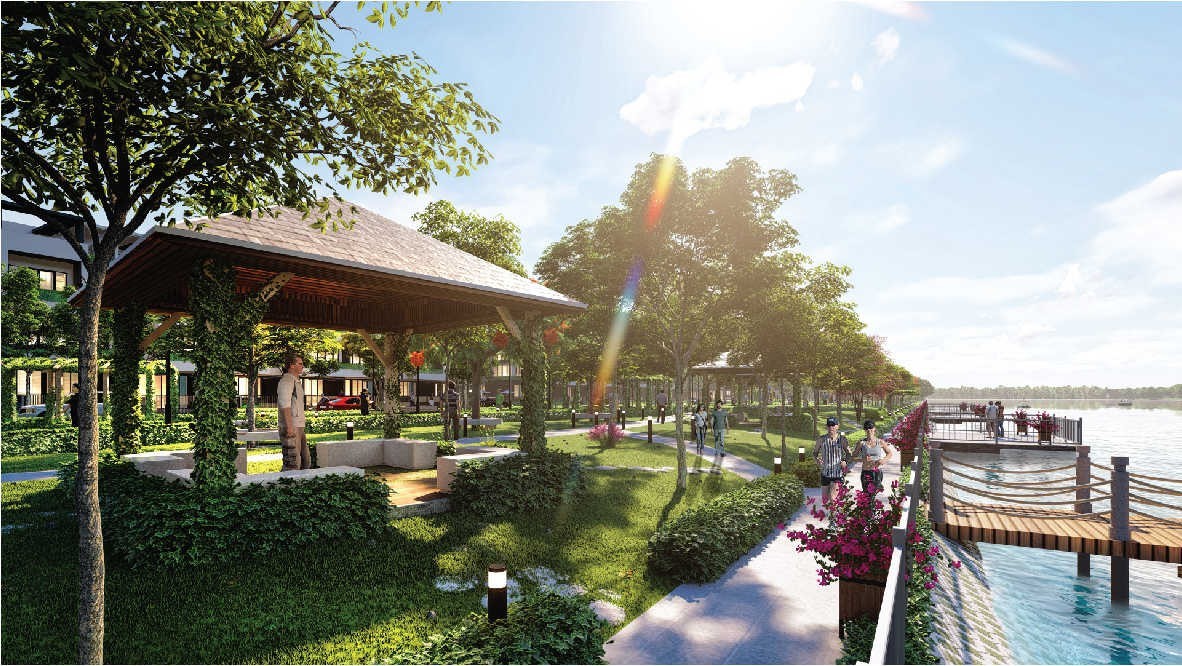 Khu dân cư ven sông ngày càng được săn đón.