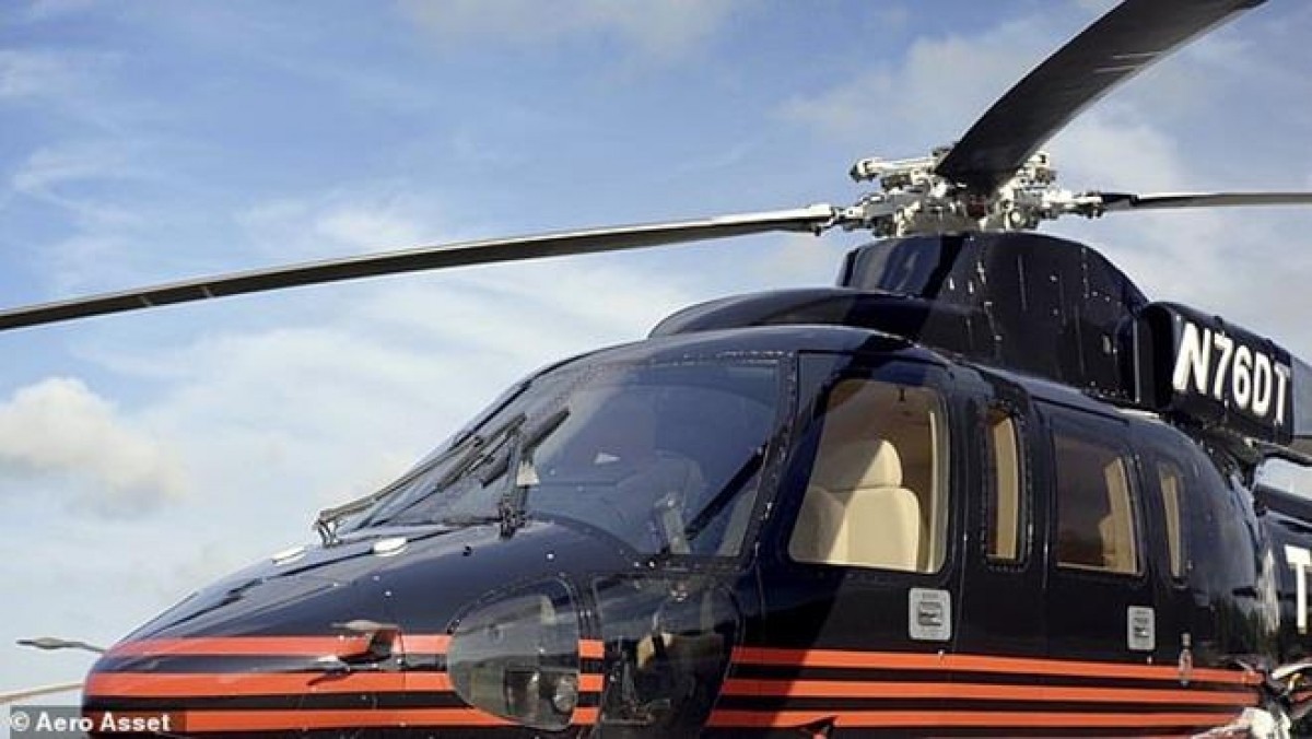 Chiếc trực thăng này được sử dụng rộng rãi trong chiến dịch tranh cử năm 2016 của ông Trump. Tuy nhiên, khi vào Nhà Trắng năm 2017, ông Trump đã không sử dụng máy bay này nữa. (Ảnh: Aero Aset)
