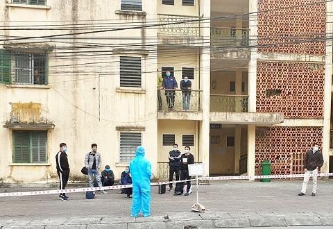 Điểm cách ly Khu tập thể Công nhân 314 của Công ty CP Than Vàng Danh. Ảnh: Việt Hoa.