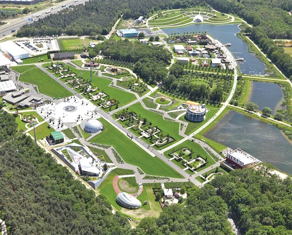 Phối cảnh mặt bằng nơi diễn ra Triển lãm Lễ hội Hoa quốc tế tại Quảng Bình