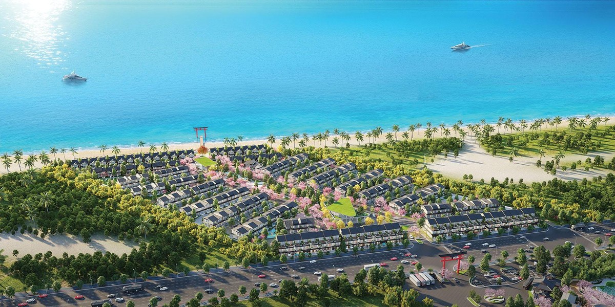 Phối cảnh tổng thể khu biển của phân kỳ Morito NovaWorld Ho Tram