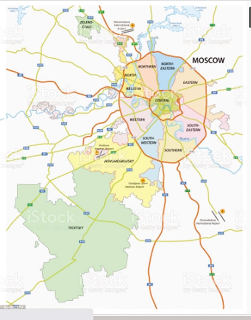 Tỉnh Mátxcơva được thành lập từ năm 1929, có diện tích 44.300 km2, dân số 25 triệu. Đơn vị hành chính này có 28 thành phố, bao gồm cả Thủ đô Mátxcơva.