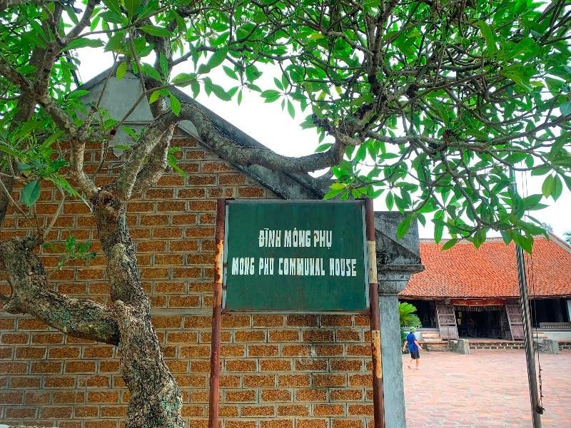 Đình làng Mông Phụ. (Ảnh:Phương Linh)