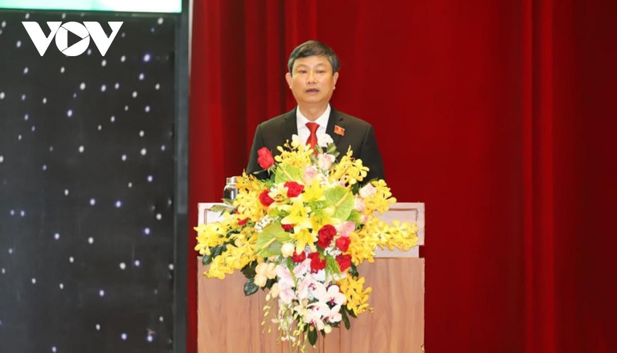 Ông Võ Văn Minh phát biểu nhận nhiệm vụ