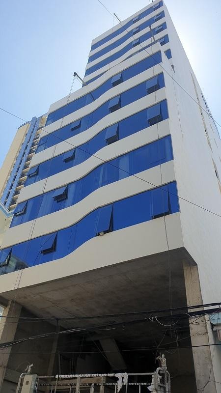 Công trình xây dựng tại số 9/2D đường Nguyễn Thiện Thuật, phường Lộc Thọ, Thành phố Nha Trang, Khánh Hòa xây dựng vượt đến 5 tầng. Ảnh: P.V