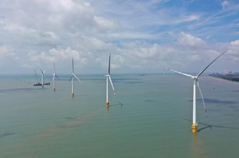 Dự án Nhà máy Điện gió Đông Hải 1. Ảnh: Hoàng Duy