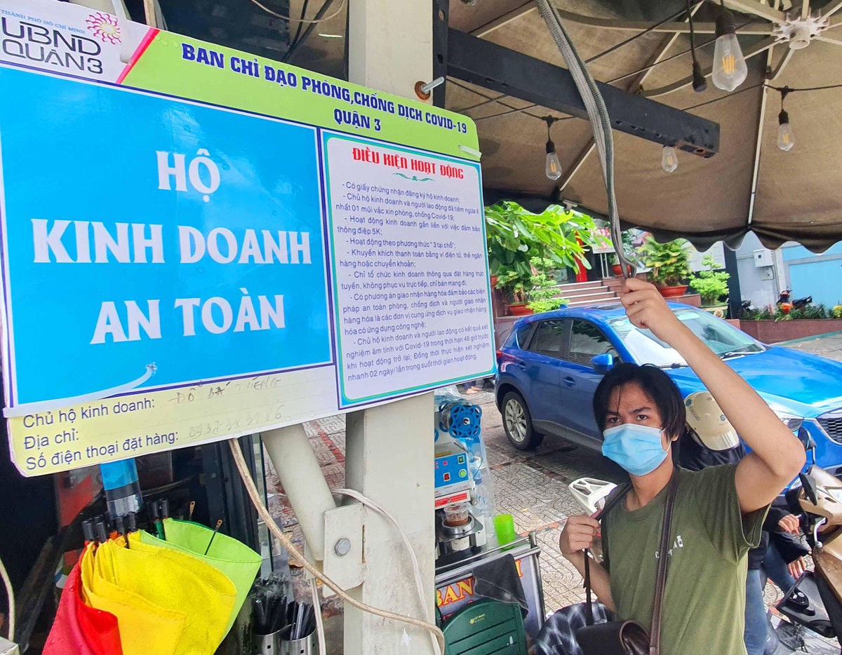Các hộ kinh doanh an toàn đã được cấp phép.