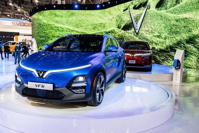 Các mẫu xe mới của hãng xe Việt gồm VF5, VF6, VF7 được giới thiệu tại CES 2022