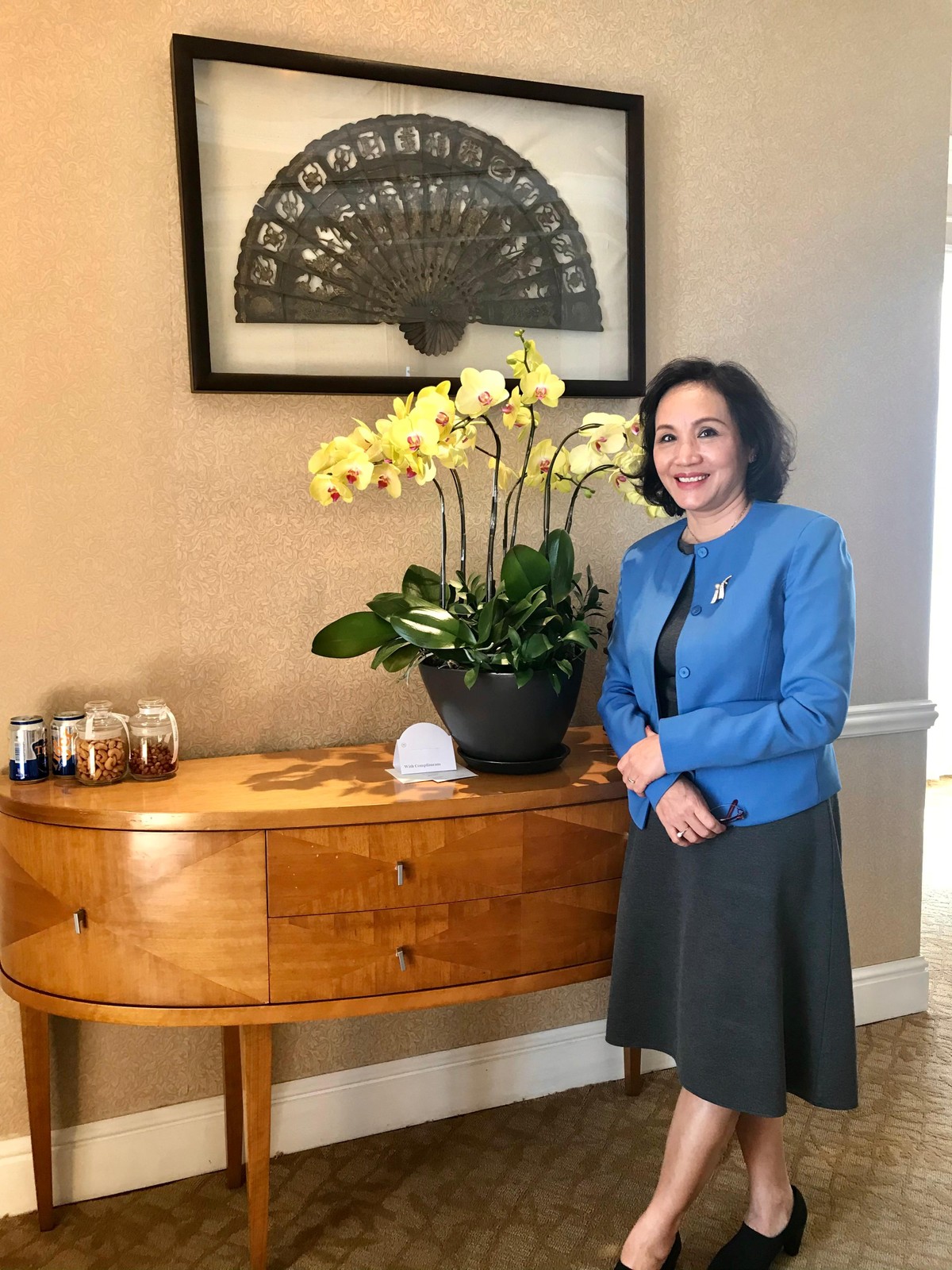 Bà Trần Kim Nga, Giám đốc đối ngoại Công ty MM Mega Market.