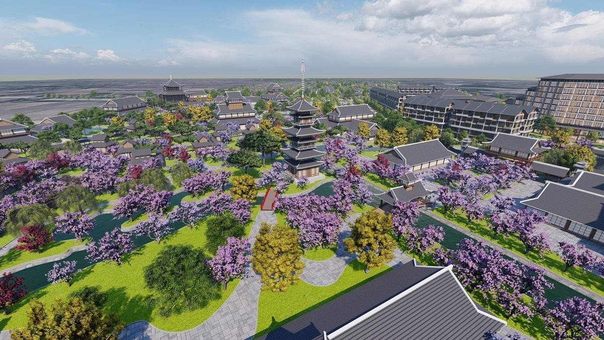 Quần thể nghỉ dưỡng khoáng nóng Sun Beauty Onsen mang phong cách kiến trúc Nhật Bản. Ảnh phối cảnh minh họa Quần thể nghỉ dưỡng khoáng nóng Sun Beauty Onsen mang phong cách kiến trúc Nhật Bản. Ảnh phối cảnh minh họa