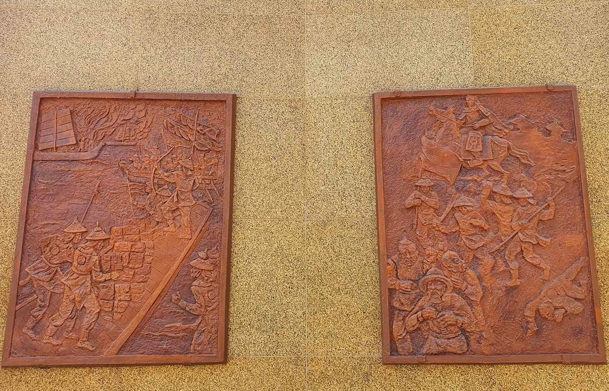 Diễn tả các trận đấu tiêu diệt giặc ngoại xâm.