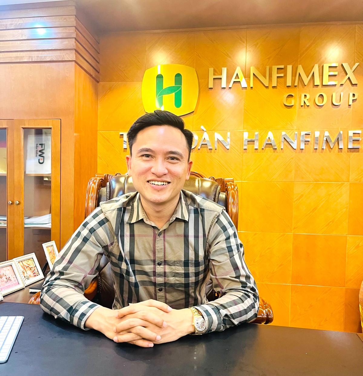 Ông Phùng Văn Sâm, doanh nhân sinh năm 1975, với khát vọng mang nông sản Việt Nam ra "biển lớn".