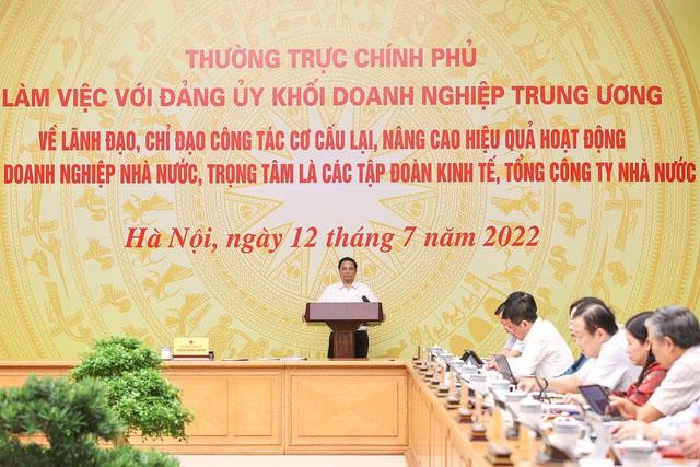 Theo Thủ tướng, khu vực DNNN là lực lượng vật chất quan trọng của kinh tế nhà nước, đóng góp lớn vào sự phát triển kinh tế-xã hội. (Ảnh: VGP)
