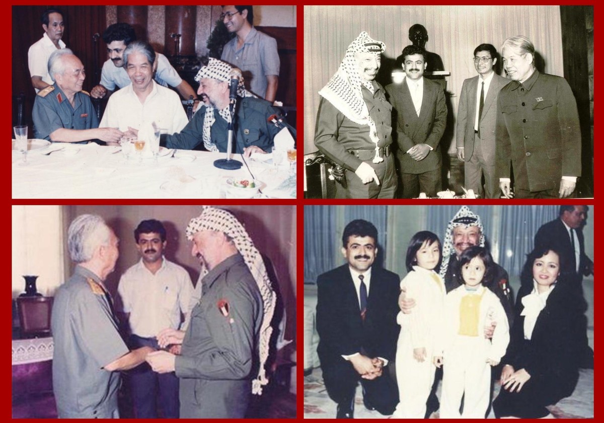 Ông Saadi Salama phiên dịch cho cố Chủ tịch Tổ chức Giải phóng Palestine (PLO) Yasser Arafat khi ông đến thăm Việt Nam vào năm 1989 và năm 1991 trong các cuộc gặp Tổng Bí thư Đỗ Mười và Đại tướng Võ Nguyên Giáp (Ảnh tư liệu)