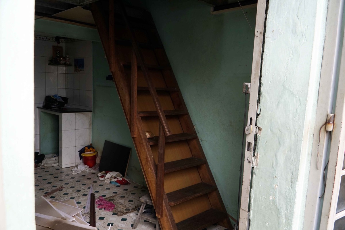 Một trong các hộ dân đã di dời sớm để nhận hỗ trợ từ quận.