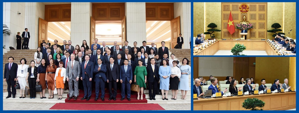 Hình ảnh tại buổi làm việc của Thủ tướng Chính phủ Phạm Minh Chính với USABC.