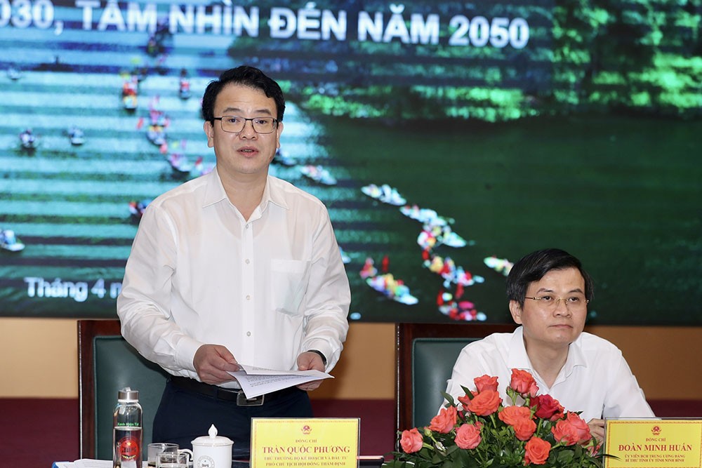 Theo Thứ trưởng Trần Quốc Phương, tổng sản phẩm trên địa bàn (GRDP) của tỉnh Ninh Bình đạt 8,03%/năm, cao hơn bình quân chung của cả nước (Ảnh: Đức Trung)