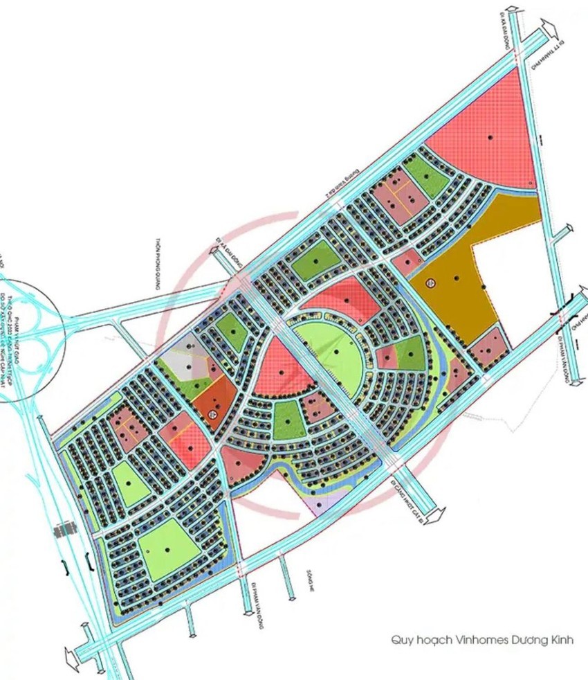 Quy hoạch khu đô thị của Vinhomes tại quận Dương Kinh và huyện Kiến Thuỵ, Hải Phòng.