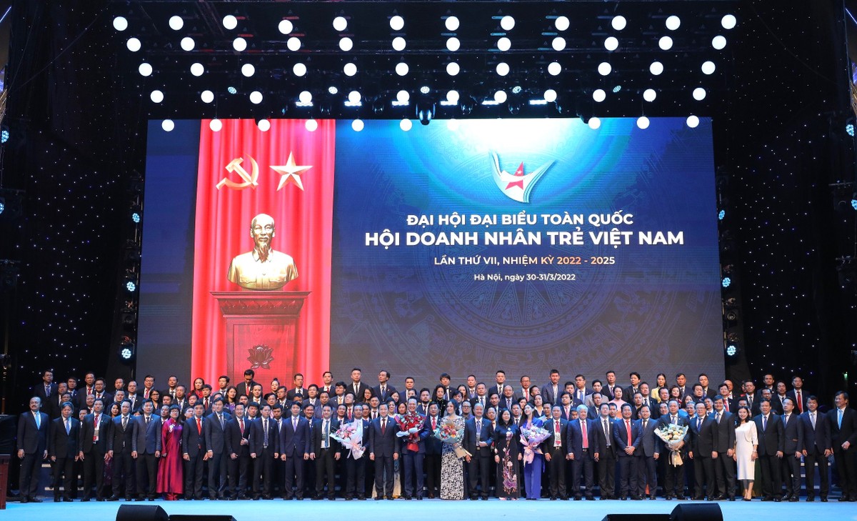 Đại hội đại biểu toàn quốc Hội Doanh nhân trẻ Việt Nam lần thứ VII, nhiệm kỳ 2022-2025 vào tháng 3/2022.