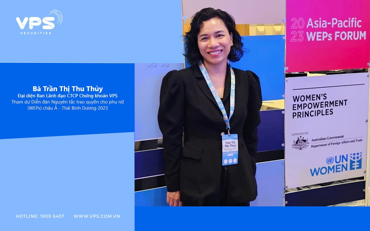 Bà Trần Thị Thu Thủy – Đại diện Ban Lãnh đạo VPS tham dự Diễn đàn Nguyên tắc Trao quyền cho phụ nữ (WEPs) châu Á - Thái Bình Dương 2023, được tổ chức tại thủ đô Manila, Phillippines.