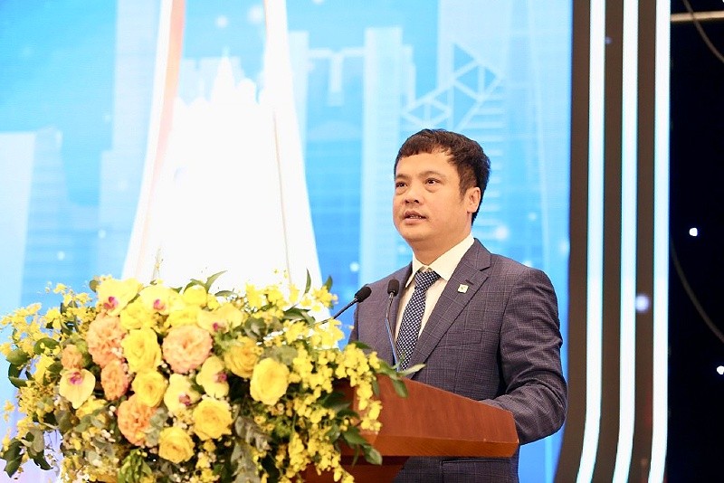 Ông Nguyễn Văn Khoa, Chủ tịch Hiệp hội Phần mềm và Dịch vụ công nghệ thông tin Việt Nam (VINASA) phát biểu tại buổi lễ.