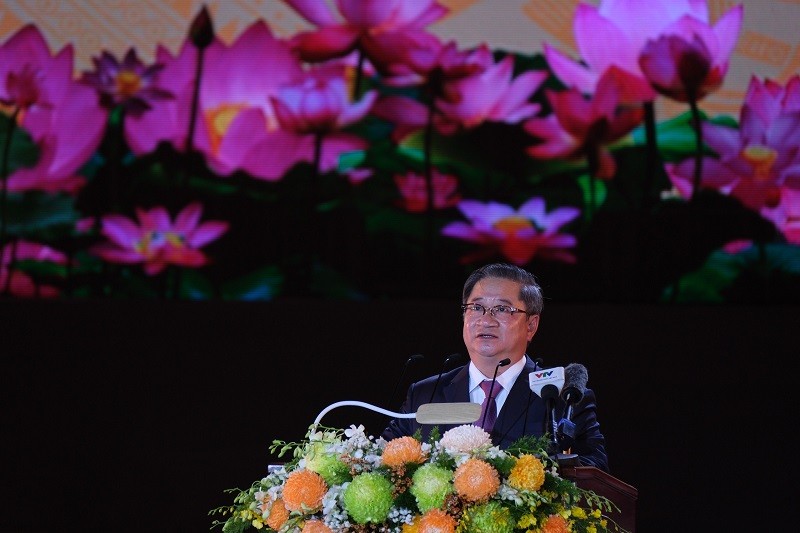 Chủ tịch UBND Thành phố Cần Thơ Trần Việt Trường phát biểu tại Lễ kỷ niệm