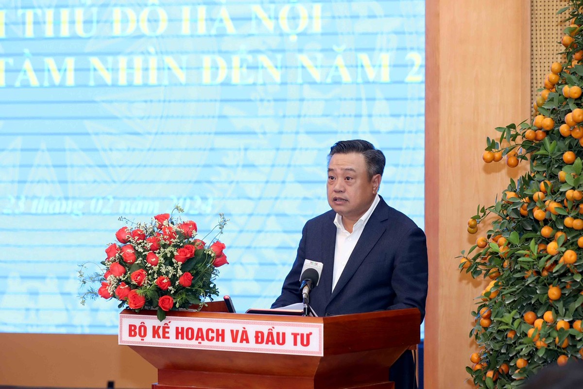 Chủ tịch UBND TP. Hà Nội Trần Sỹ Thanh cho biết, thành phố Hà Nội coi nhiệm vụ lập quy hoạch lần này là nhiệm vụ chính trị quan trọng hàng đầu. (Ảnh: Đức Trung)