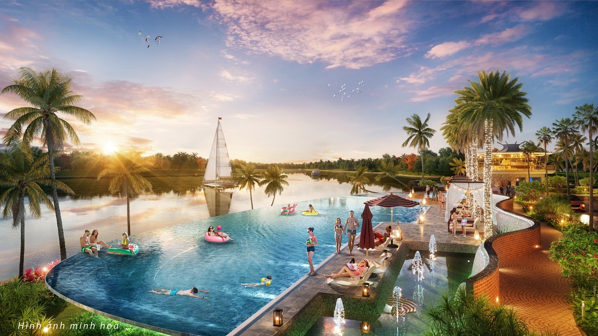 Đô thị đảo Sunneva Island tiên phong trong việc tái phát triển đô thị tại Đà Nẵng. Ảnh phối cảnh minh họa