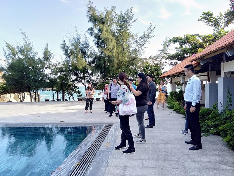 Đoàn lữ hành Indonesia khảo sát một resort tại Ninh Thuận vào tháng 9/2023.