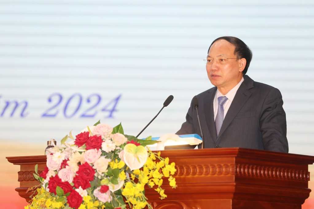 Ông Nguyễn Xuân Ký, Bí thư Tỉnh ủy Quảng Ninh phát biểu. Nguồn: Quảng Ninh Portal.