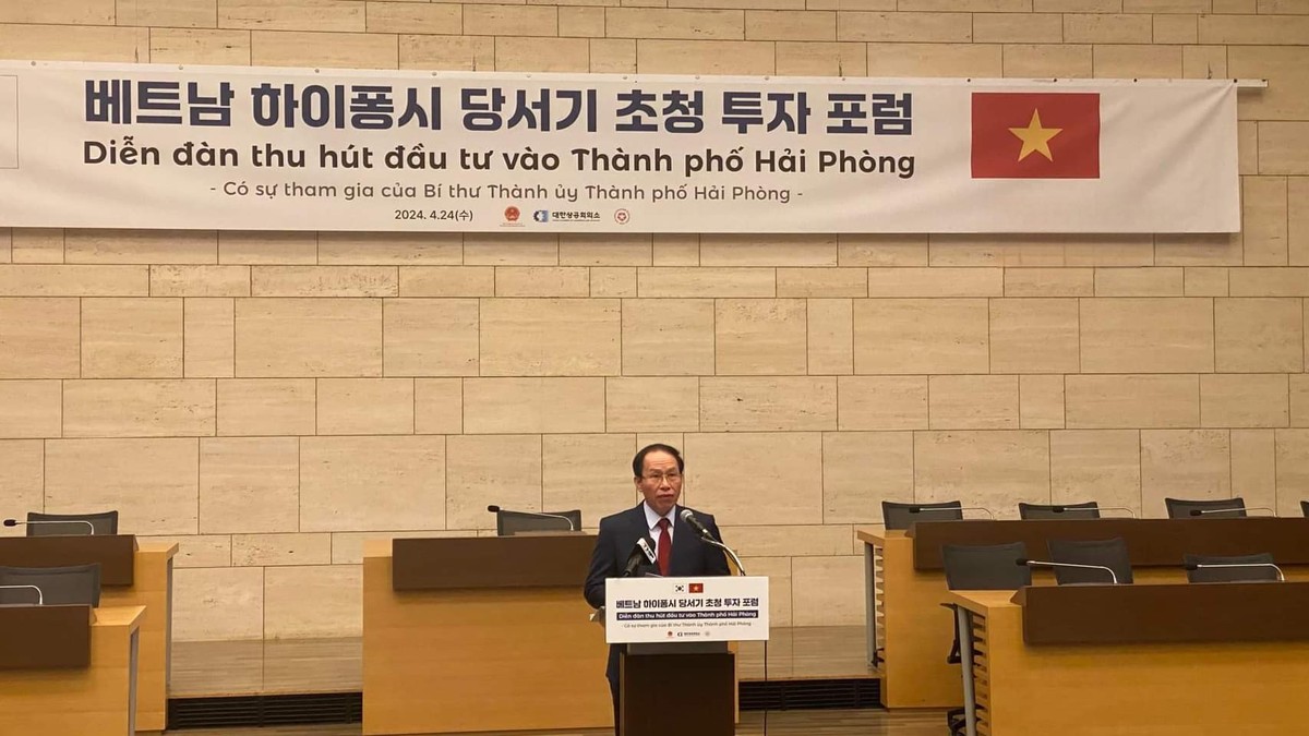 Ông Lê Tiến Châu, Bí thư Thành ủy TP. Hải Phòng phát biểu tại hội nghị. Ảnh: Tuấn Mạnh Ông Lê Tiến Châu, Bí thư Thành ủy TP. Hải Phòng phát biểu tại hội nghị. Ảnh: Tuấn Mạnh