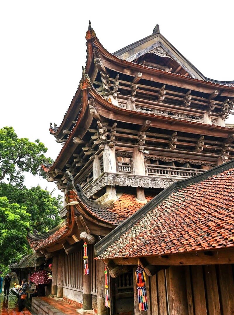 Trải qua bao nhiêu năm tháng, Chùa Keo vẫn giữ được vẻ đẹp sừng sững, uy nghi. Ảnh sưu tầm