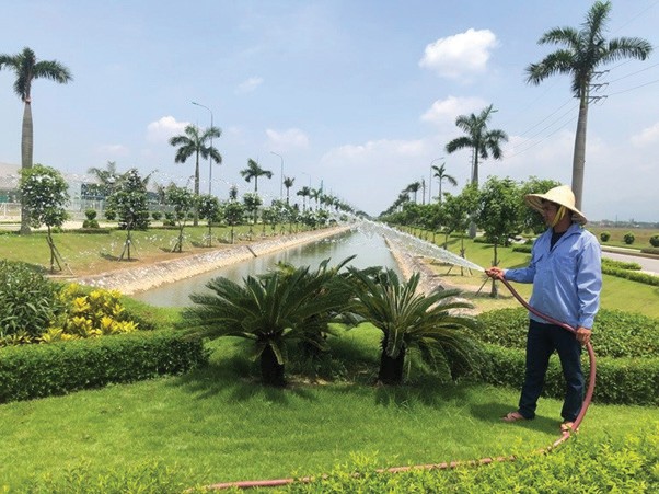 Hơn 20% Khu công nghiệp Thăng Long Vĩnh Phúc được dành cho cho hệ thống cây xanh, mặt nước