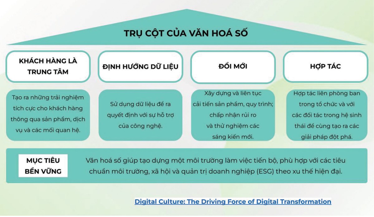 Bốn trụ cột văn hóa số, theo nghiên cứu của WEF