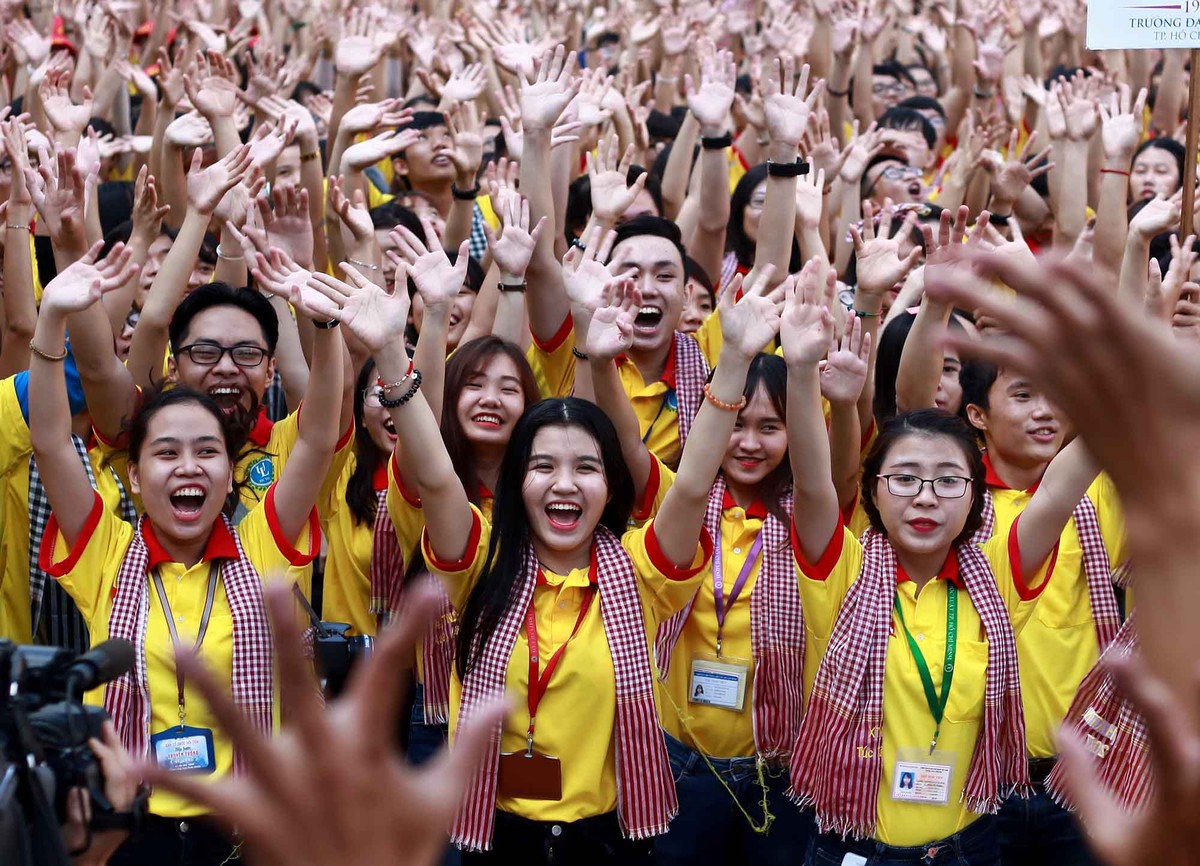 Lực lượng lao động trẻ, năng động đến với TP.HCM.