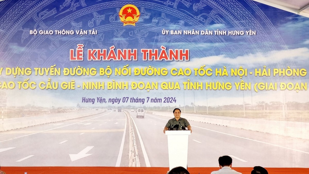 Thủ tướng Chính phủ Phạm Minh Chính phát biểu tại buổi lễ. Ảnh: Quỳnh Nga