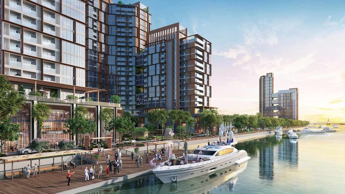 BĐS ven sông Hàn, Đà Nẵng đang được giới đầu tư quan tâm. Ảnh phối cảnh minh họa Sun Property