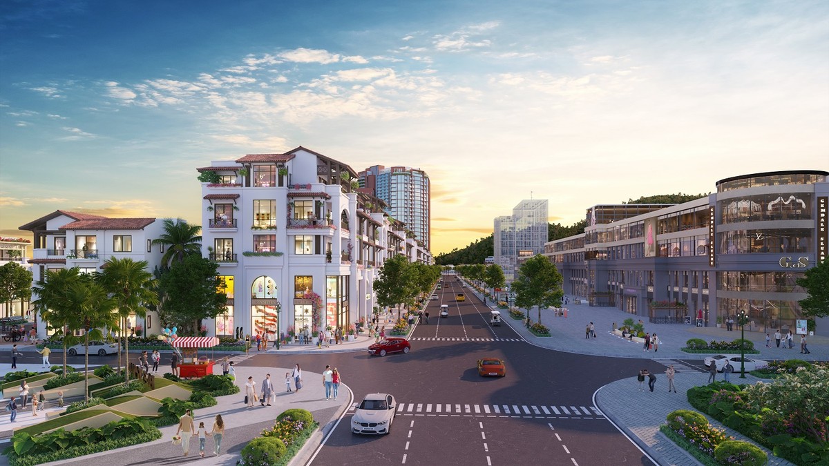 The Sonata được phát triển theo mô hình semi-compound. Ảnh phối cảnh minh họa Sun Property