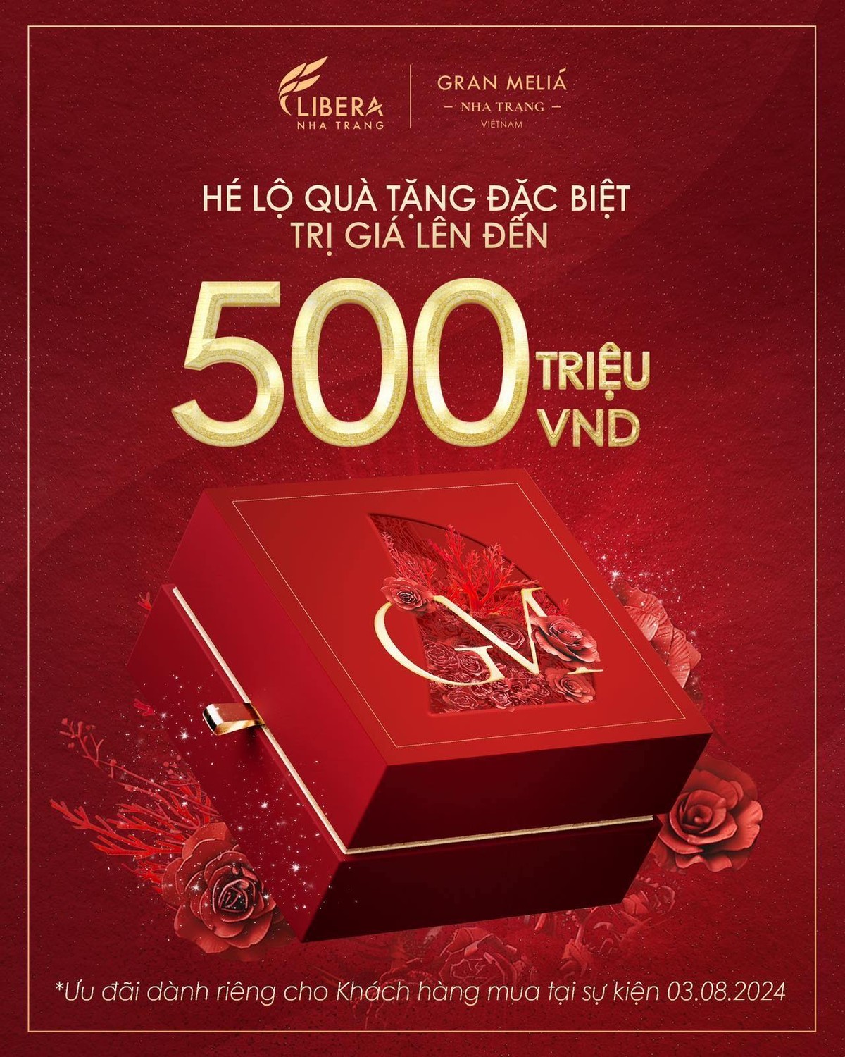 Quà tặng trị giá lên đến 500 triệu đồng dành tặng khách hàng phát sinh giao dịch tại sự kiện 3/8/2024 Quà tặng trị giá lên đến 500 triệu đồng dành tặng khách hàng phát sinh giao dịch tại sự kiện 3/8/2024